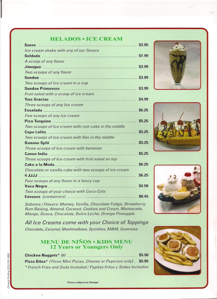 Menu 4Jjjj Pizzeria Ice Cream-8