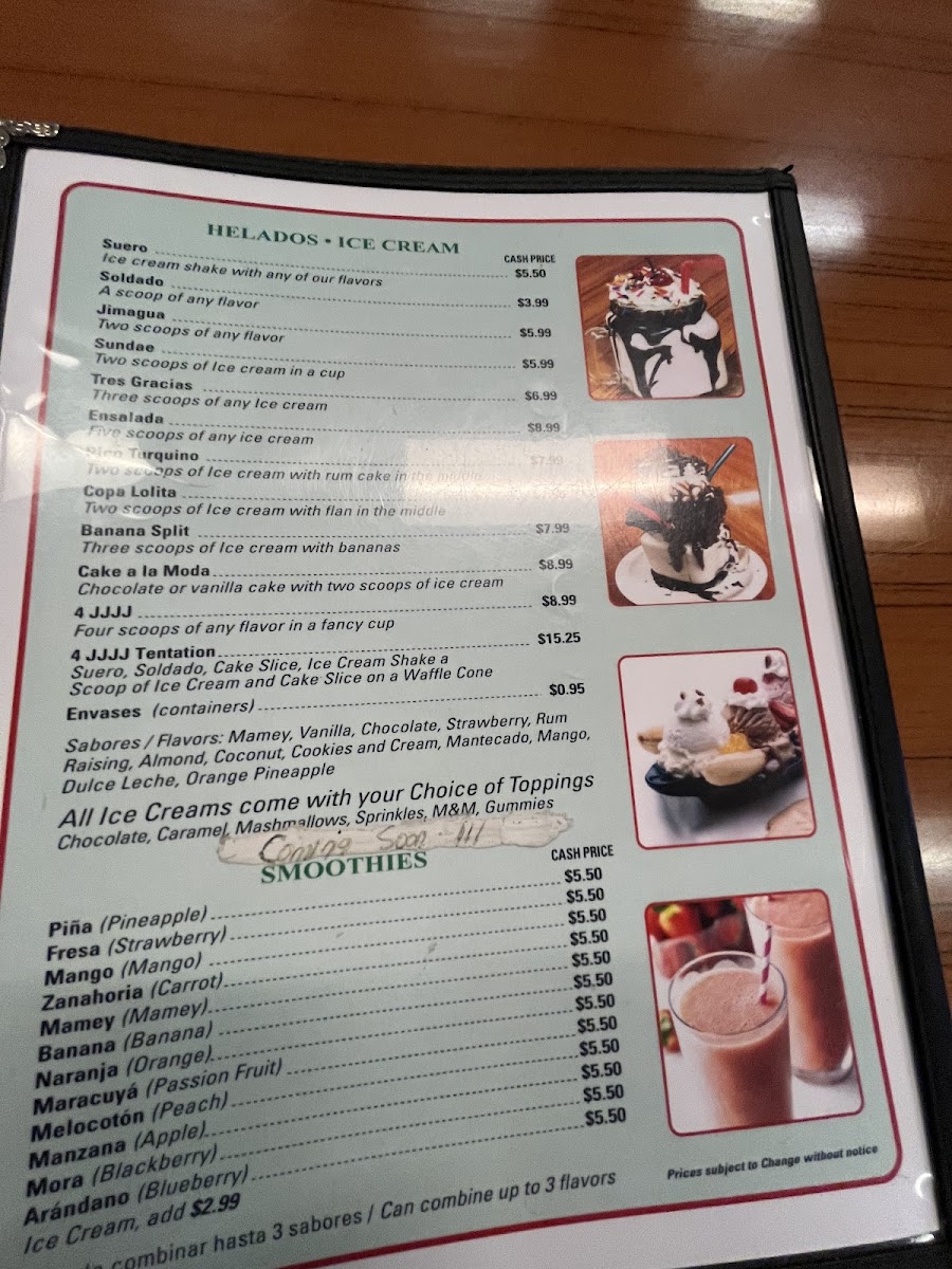 Menu 4Jjjj Pizzeria Ice Cream-9